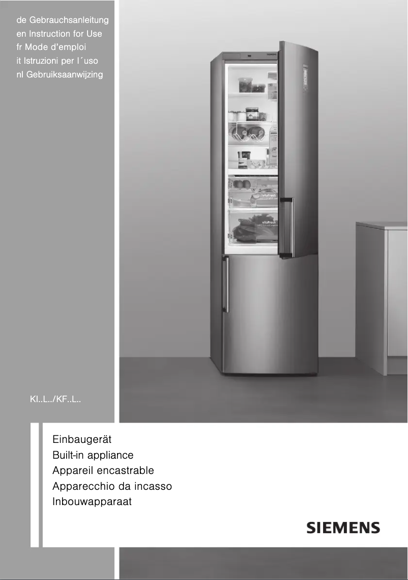Page 1 of the manual User Manual Siemens KI24LA75