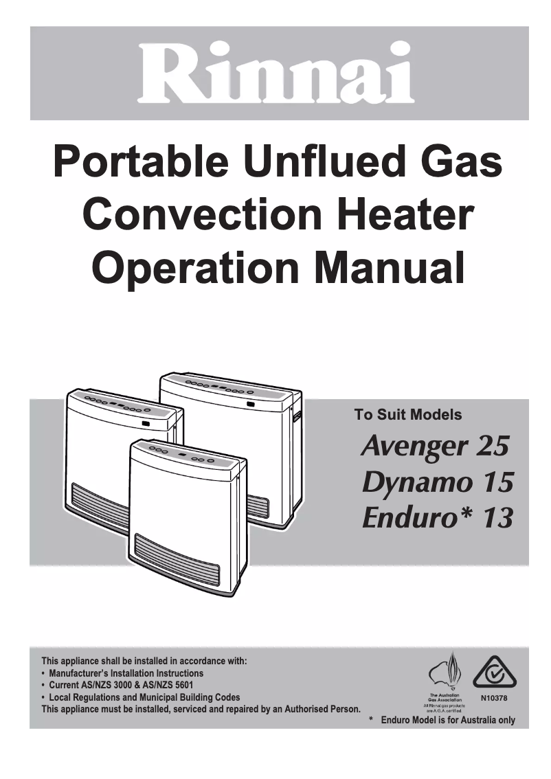 First page image of the manual for Dynamo 15