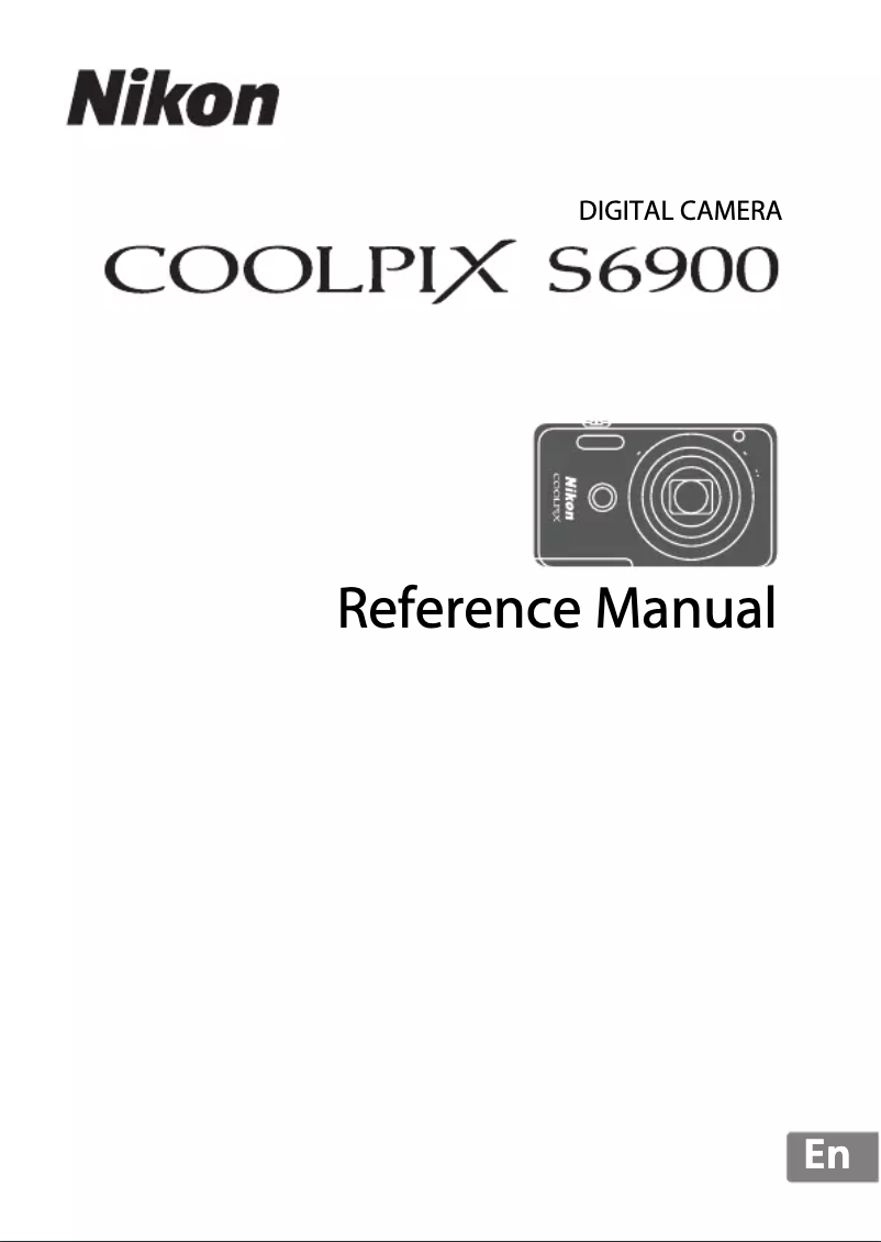 First page image of the manual for Coolpix S6900