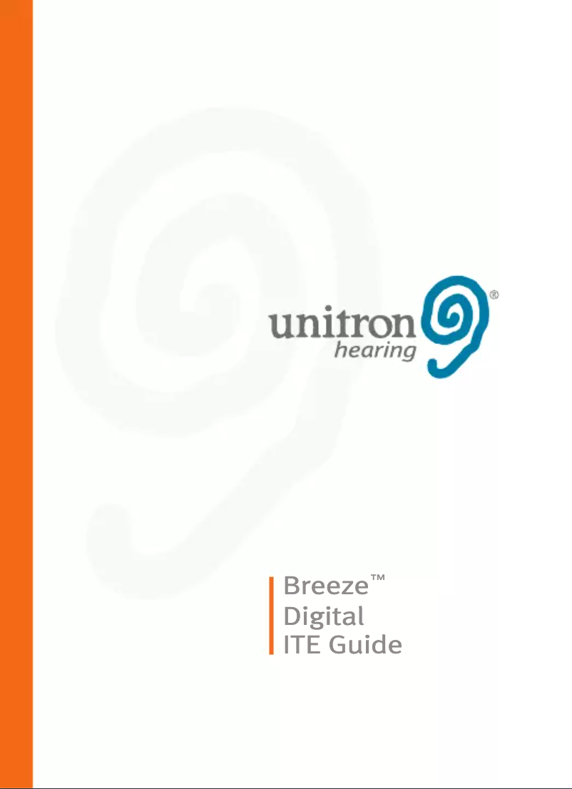 Page 1 of the manual User Manual Unitron Breeze ITE