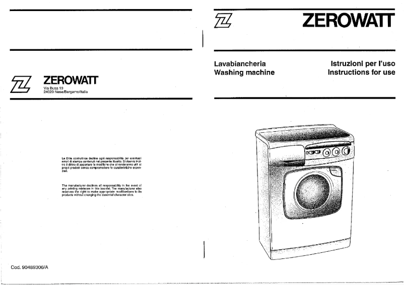 First page image of the manual for Selecta 3307 X