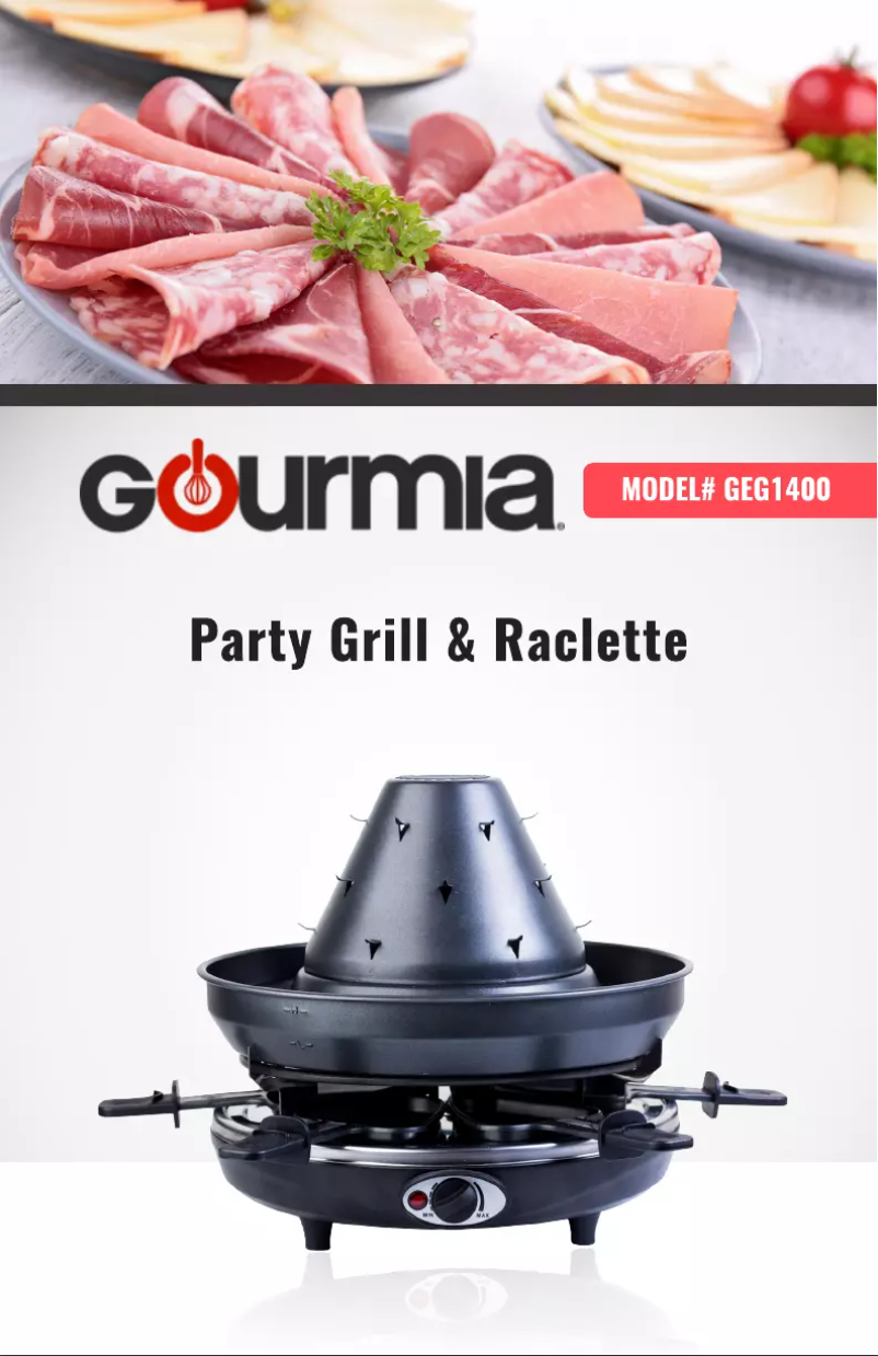 Page 1 of the manual User Manual Gourmia GEG1400