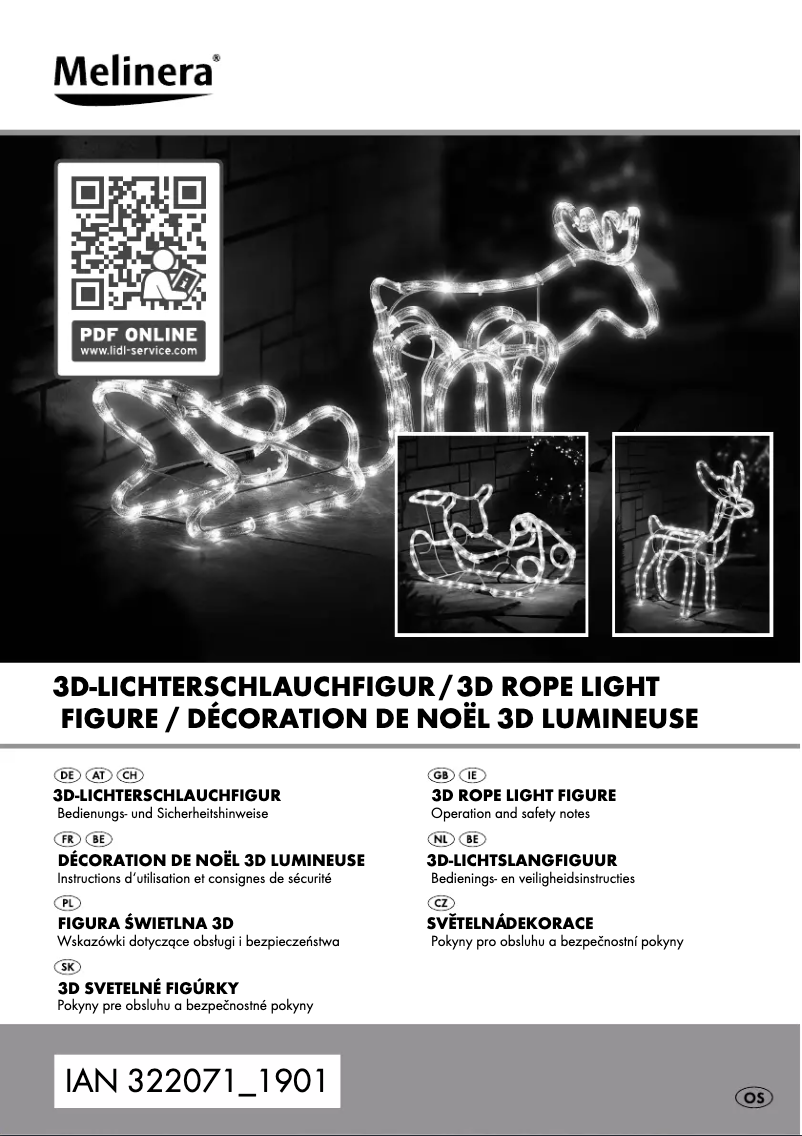 First page image of the manual for IAN 322071