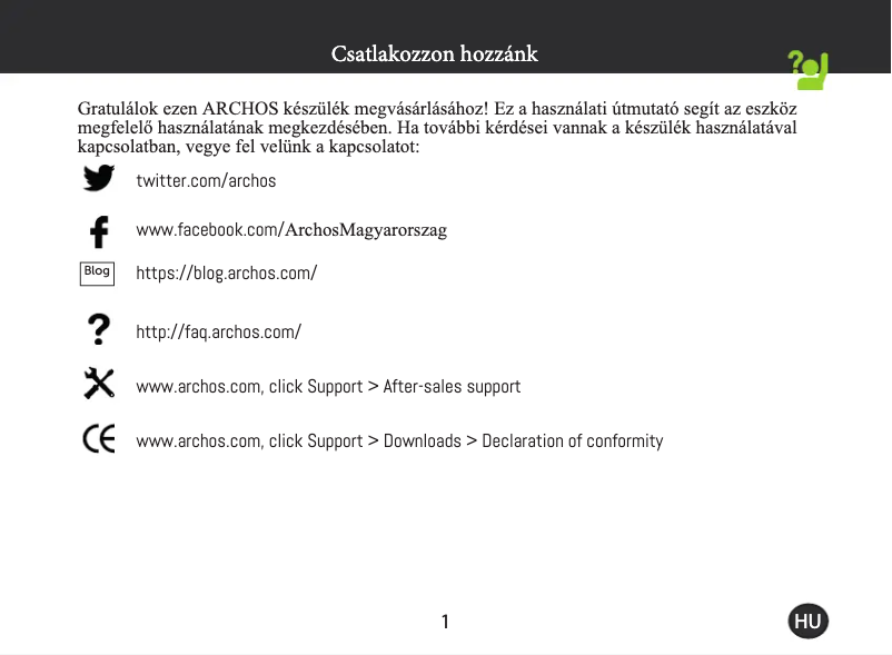 First page image of the manual for Hoverboard XL