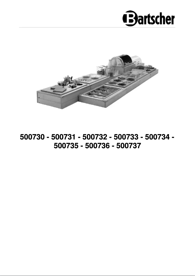 Page 1 of the manual User Manual Bartscher KC4