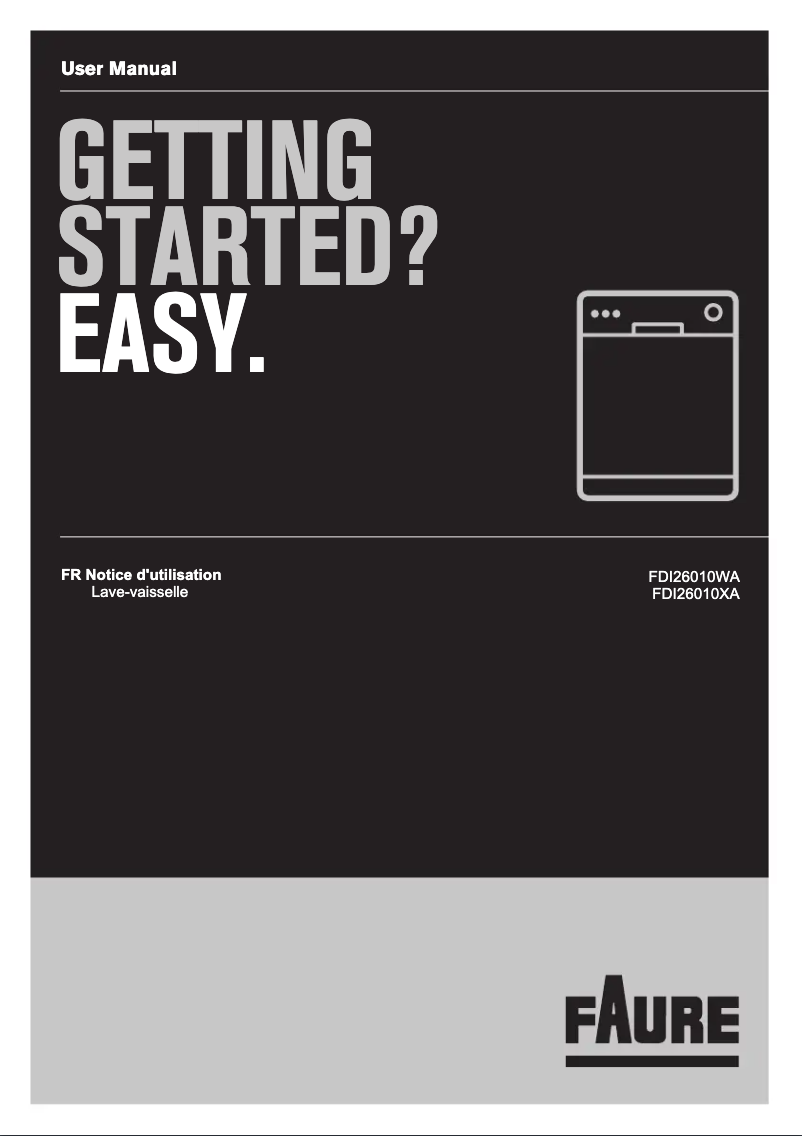 Page 1 of the manual User Manual Faure FDI26010XA