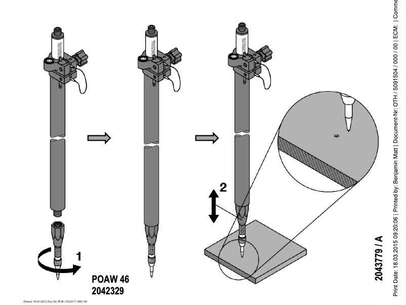 Page 1 of the manual User Manual Hilti BC