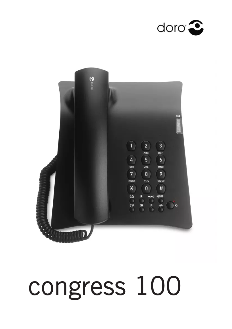 First page image of the manual for Congress 100