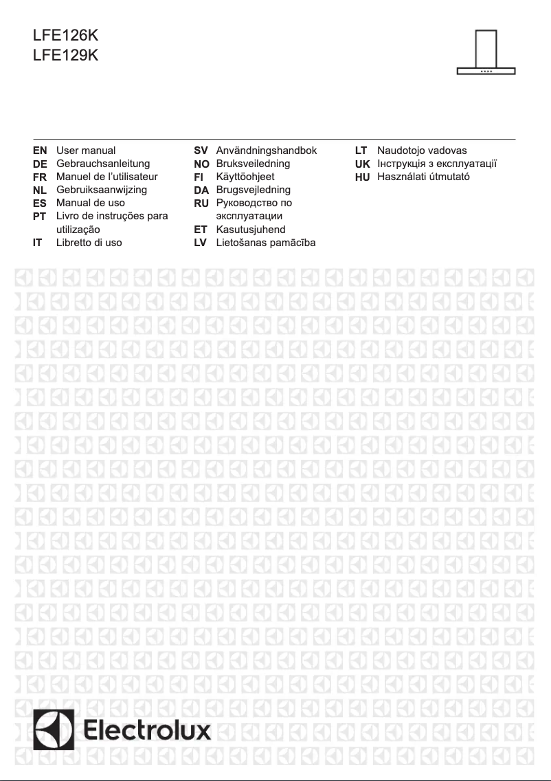Page 1 of the manual User Manual Electrolux LFE129K