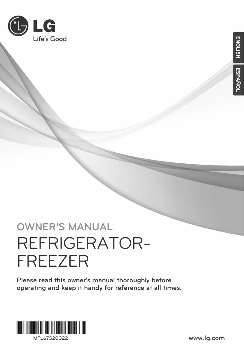 Page 1 of the manual User Manual LG GR-S502GSRA