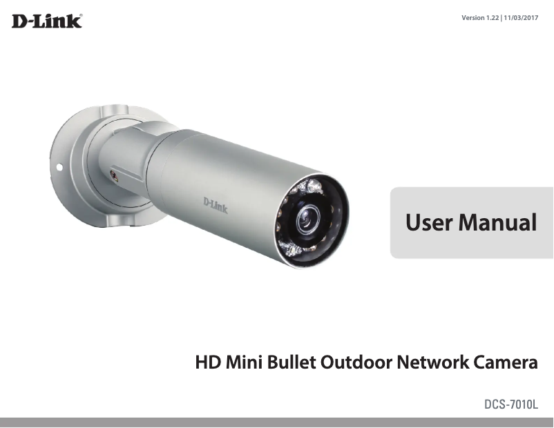 Page 1 of the manual User Manual D-Link DCS-7010L