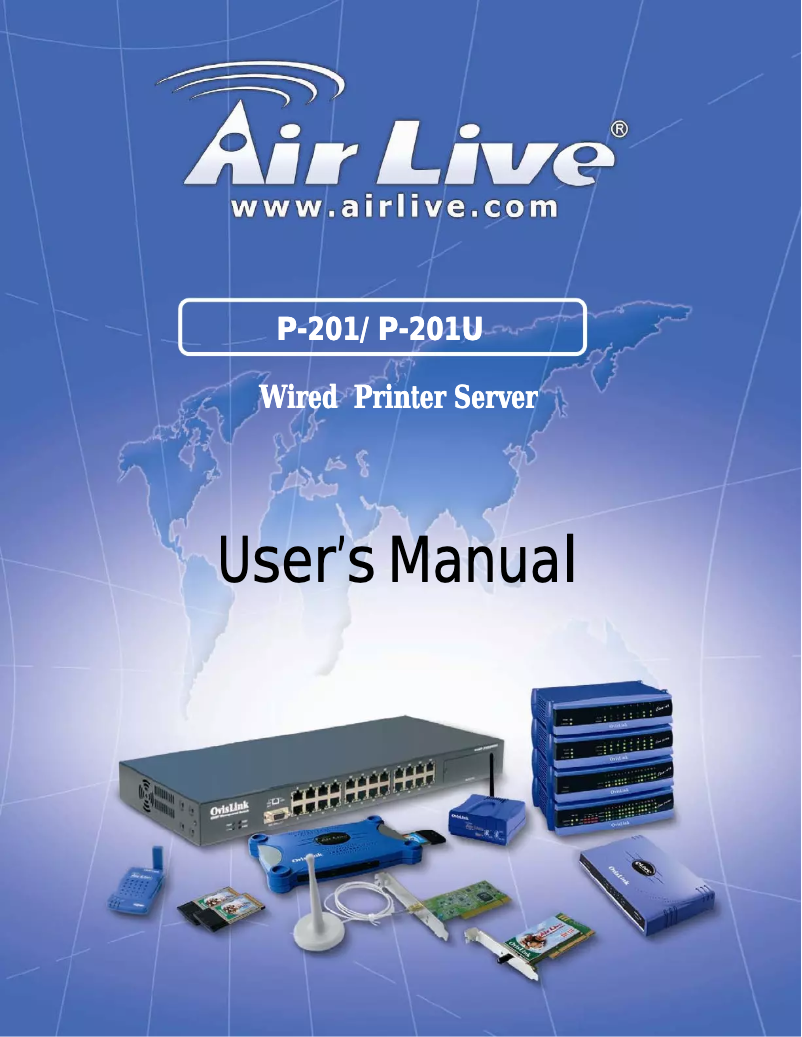 Page 1 of the manual User Manual AirLive P-201