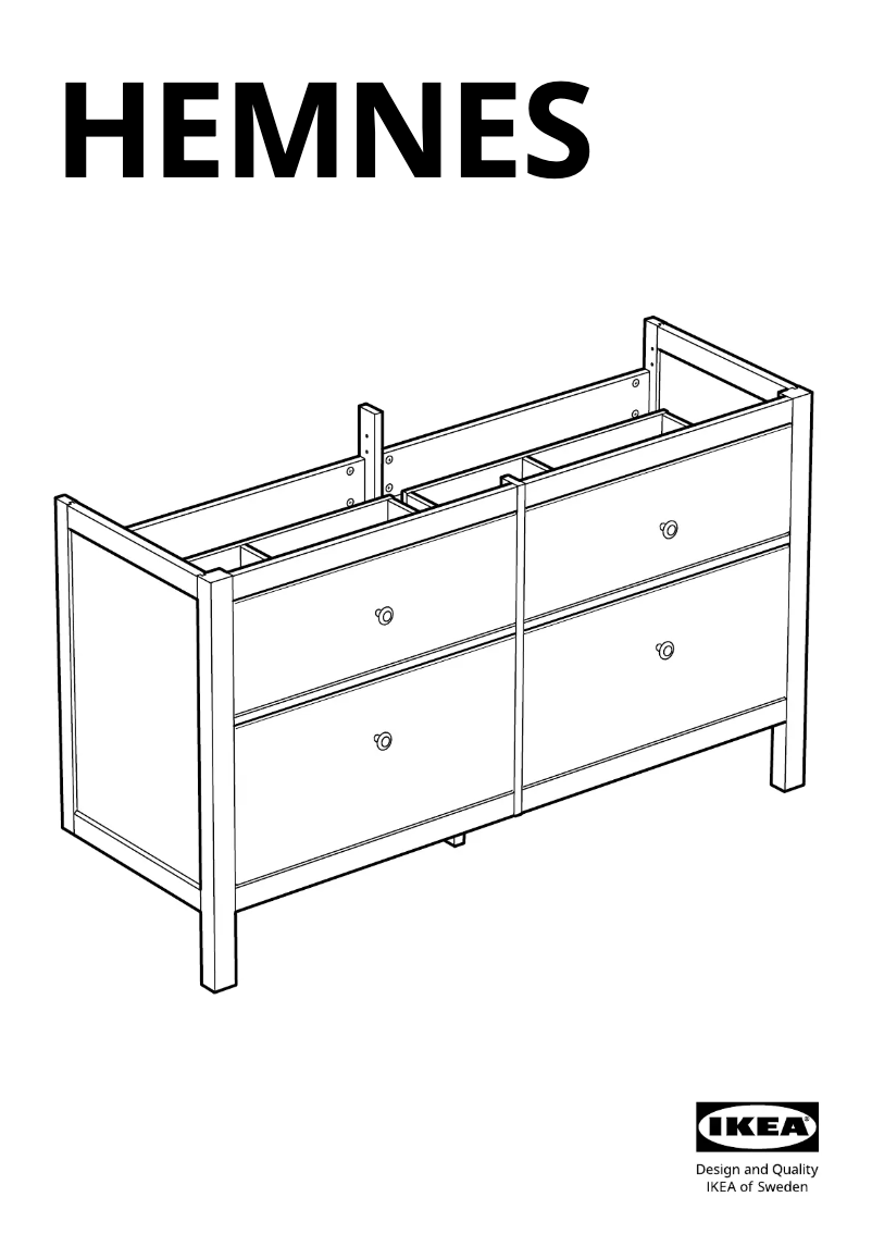 Page 1 of the manual User Manual Ikea HEMNES 403.489.80