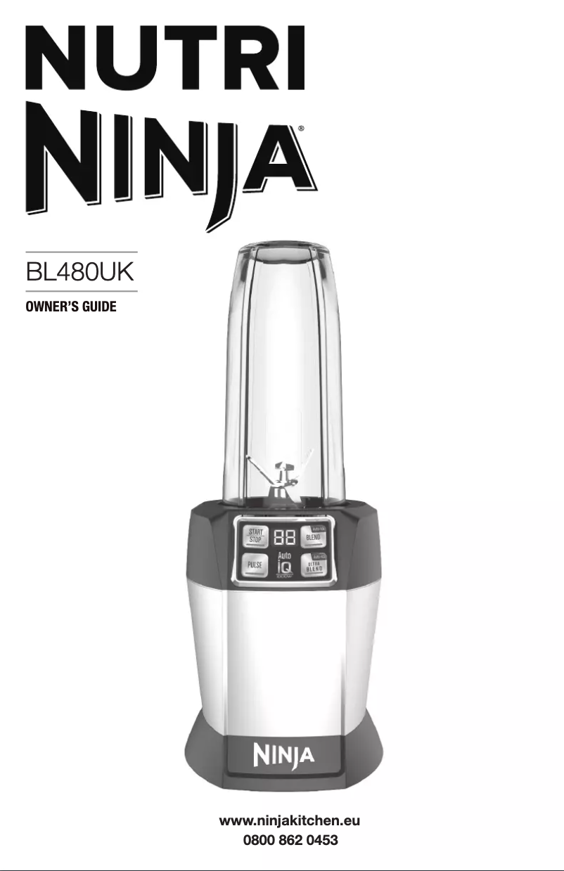Page 1 of the manual User Manual Nutri Ninja Auto-iQ BL480UKMR