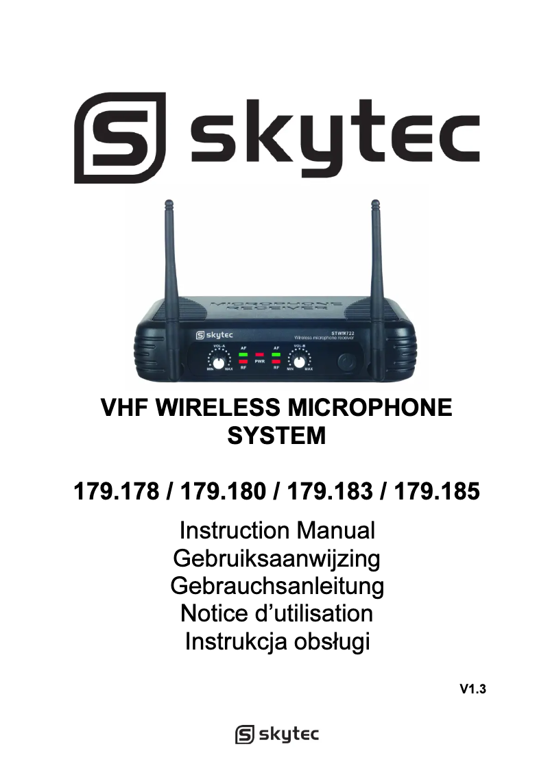 First page image of the manual for STWM712H