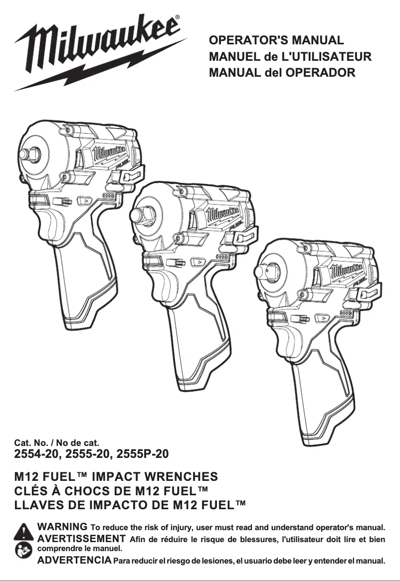 First page image of the manual for M12 Fuel 2555P-22