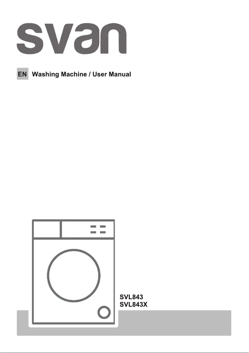 First page image of the manual for SVL843X