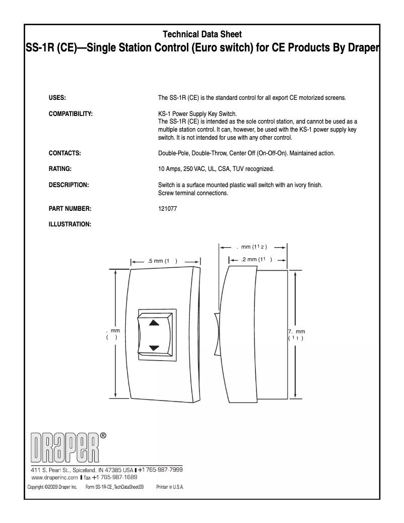Page 1 of the manual User Manual Draper LVC-III