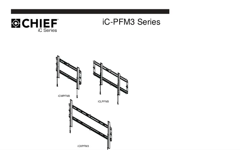 Page 1 of the manual User Manual Chief iCXPFM3B03