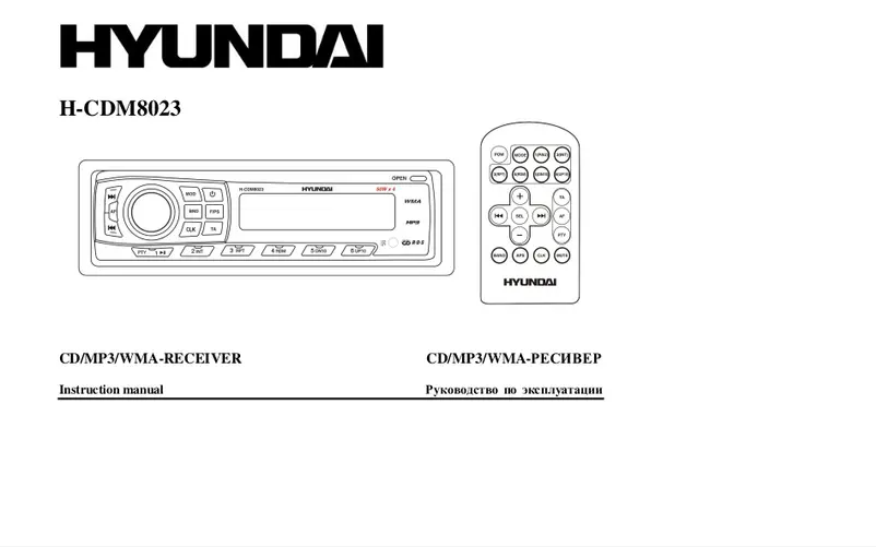 First page image of the manual for H-CDM8023