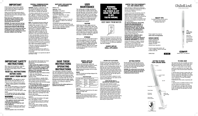 First page image of the manual for CD955