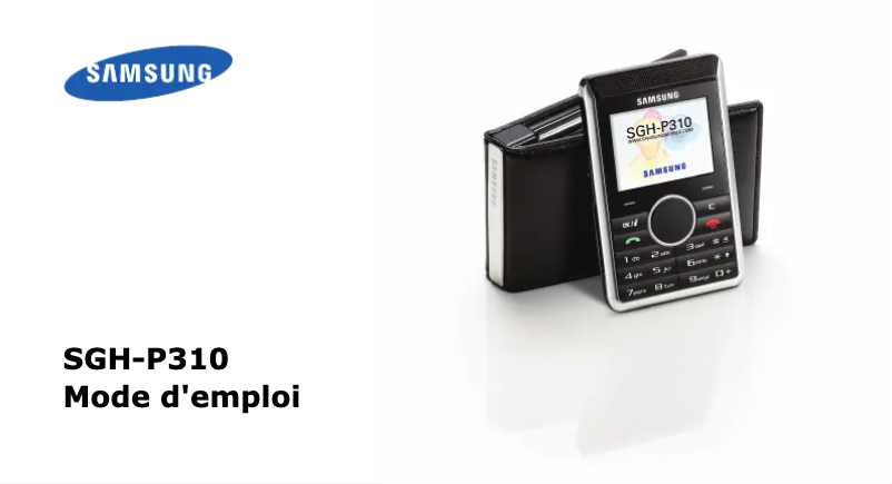 First page image of the manual for SGH-P310