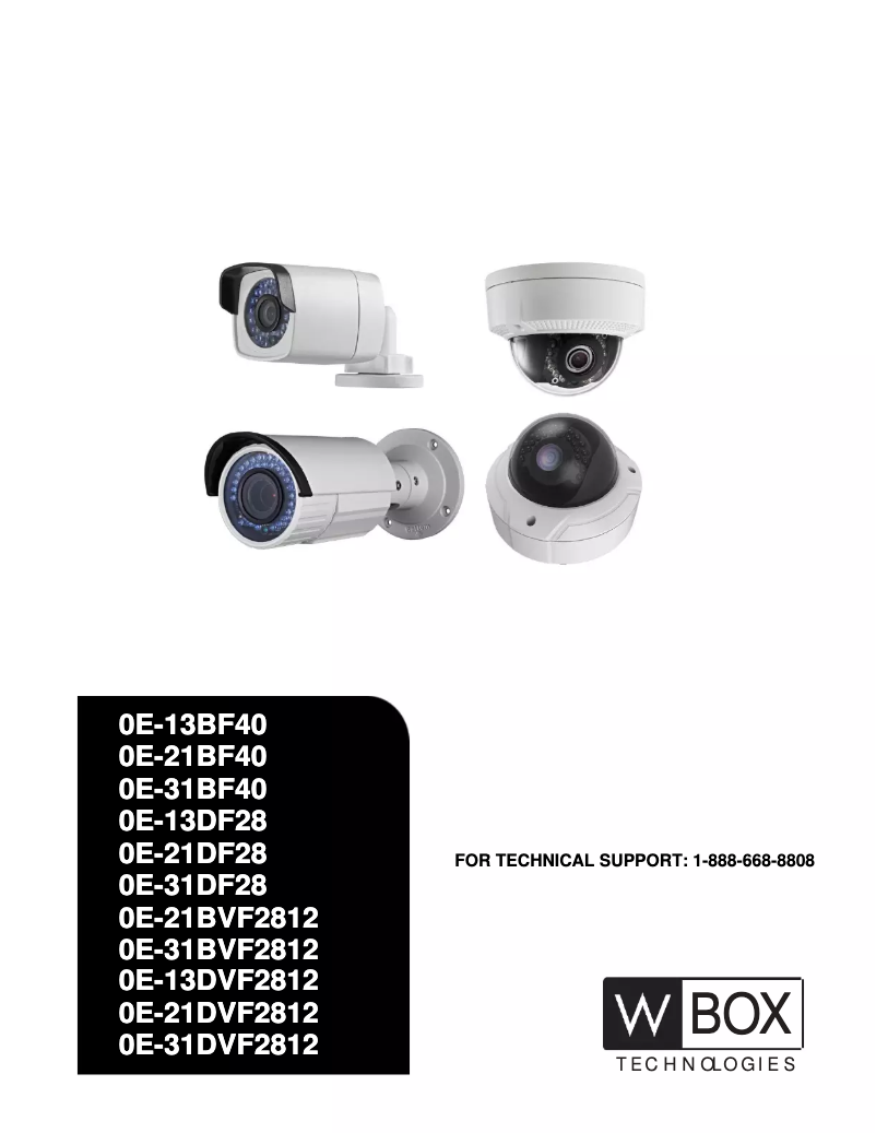 Page 1 of the manual User Manual W Box 0E-21BVF2812