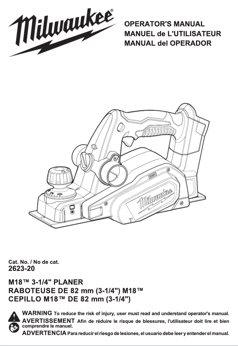 First page image of the manual for M18 2623-21