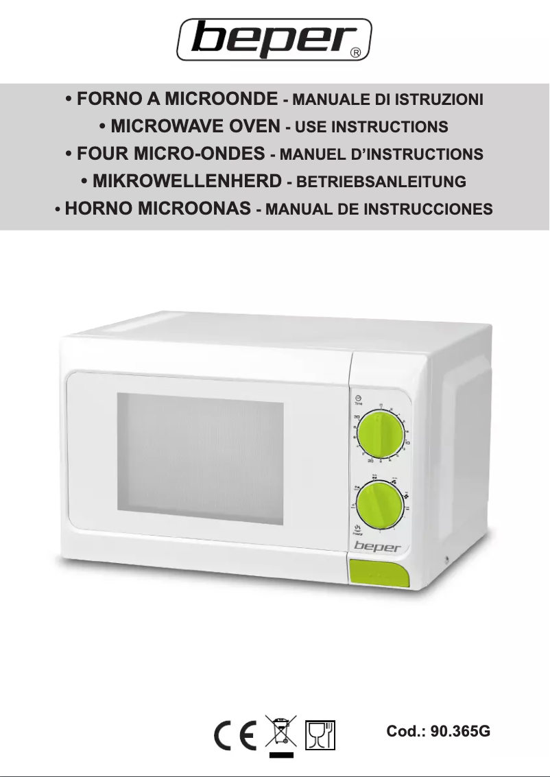 Page 1 of the manual User Manual Beper 90.635G