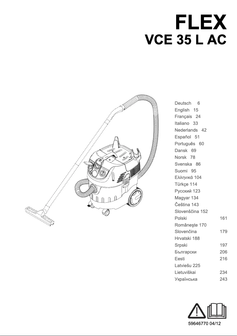 Image de la première page du manuel de l'appareil VCE 35 L AC Flex