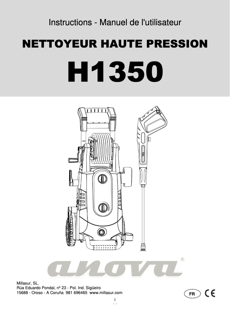 First page image of the manual for H1350