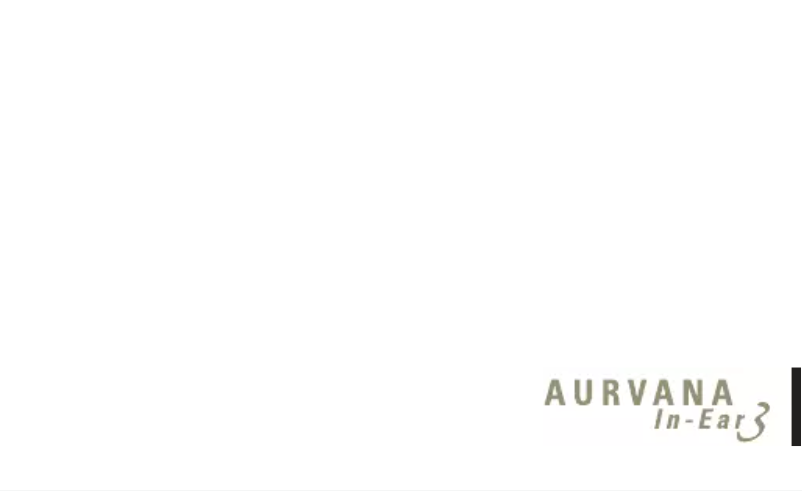 Page 1 of the manual User Manual Creative Aurvana IN-EAR3