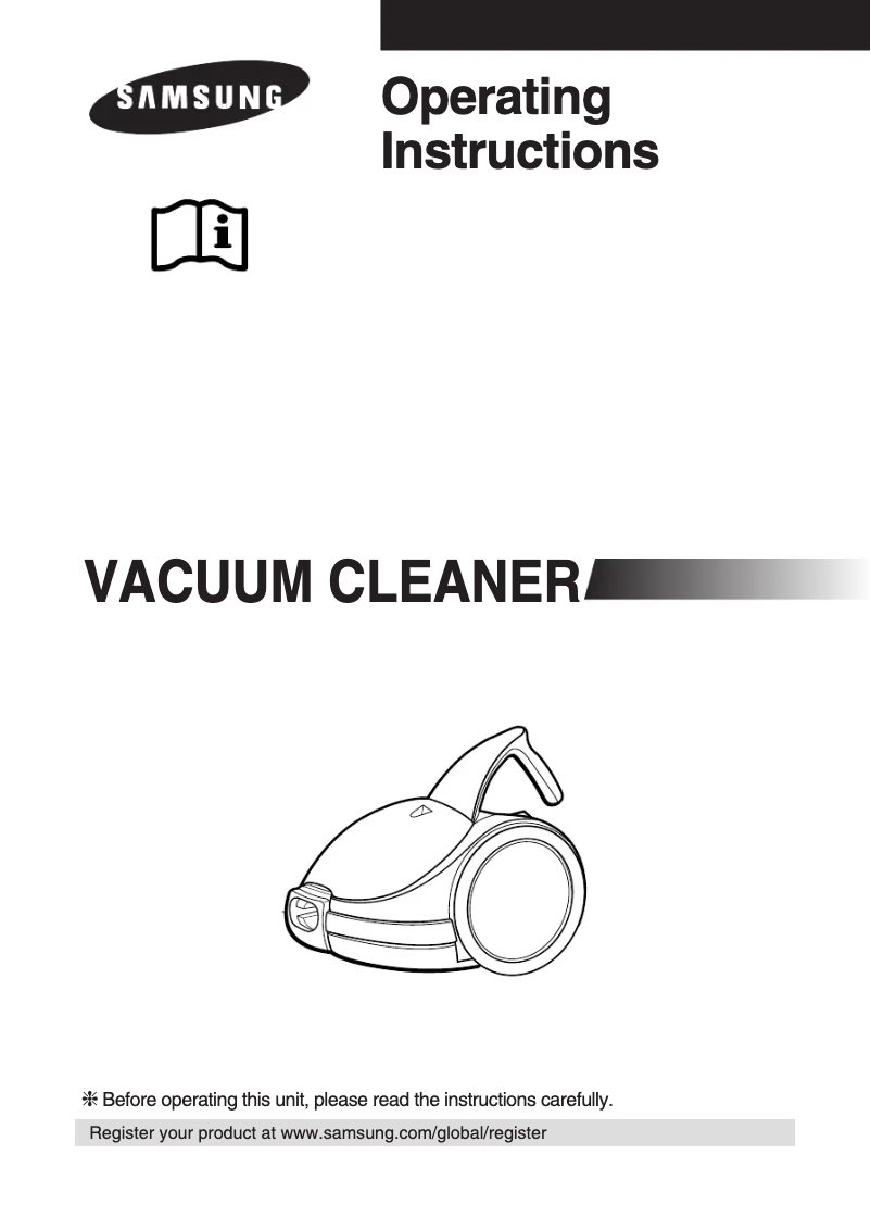 Page 1 of the manual User Manual Samsung VC-6713S