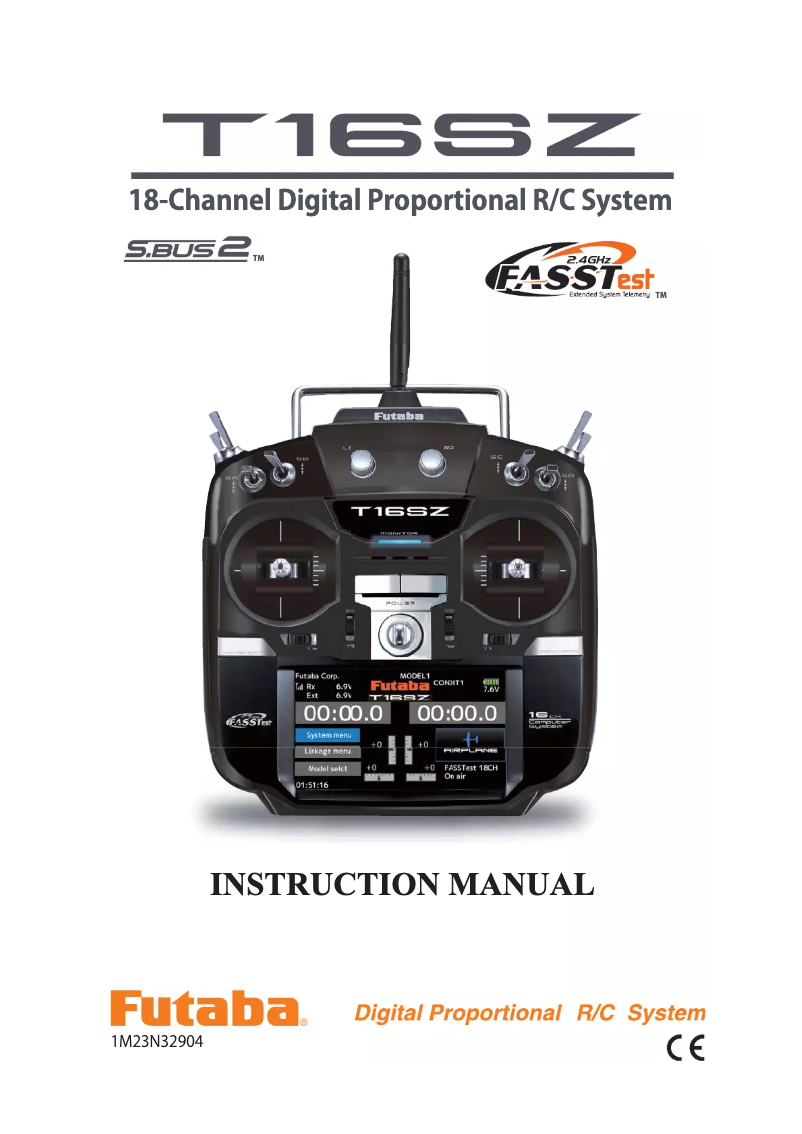 Page 1 of the manual User Manual Futaba T16SZ