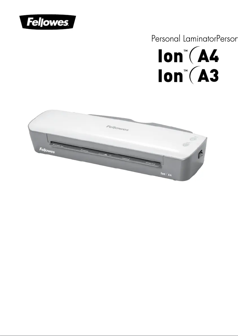 First page image of the manual for Ion A3