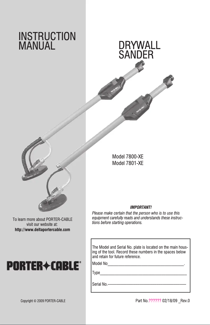 Page 1 of the manual User Manual Black & Decker 7800