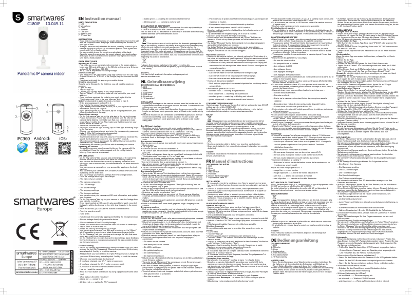 First page image of the manual for C180IP