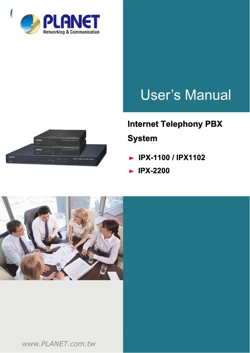 First page image of the manual for IPX-2200