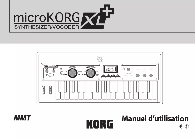 First page image of the manual for MicroKORG XL+