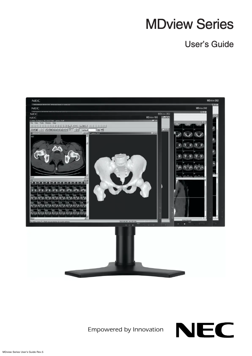Page 1 of the manual User Manual NEC MDview 242-2