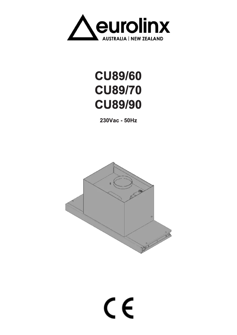 First page image of the manual for CU89/70