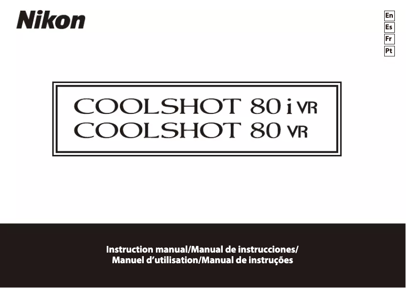 First page image of the manual for Coolshot 80i VR