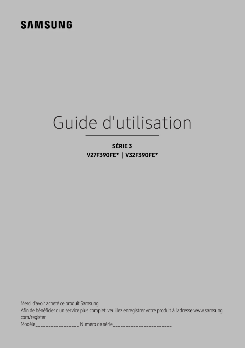 First page image of the manual for V32F390FEI