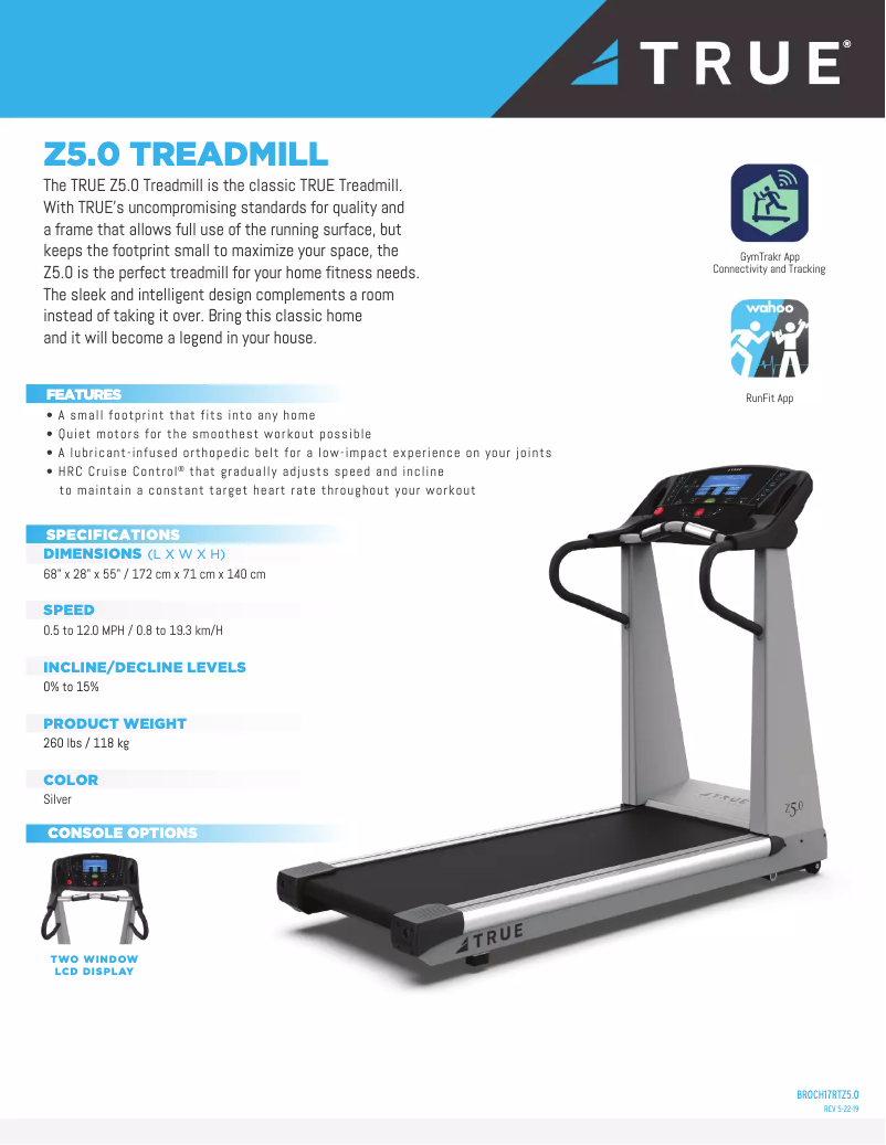 First page image of the manual for Z5.0