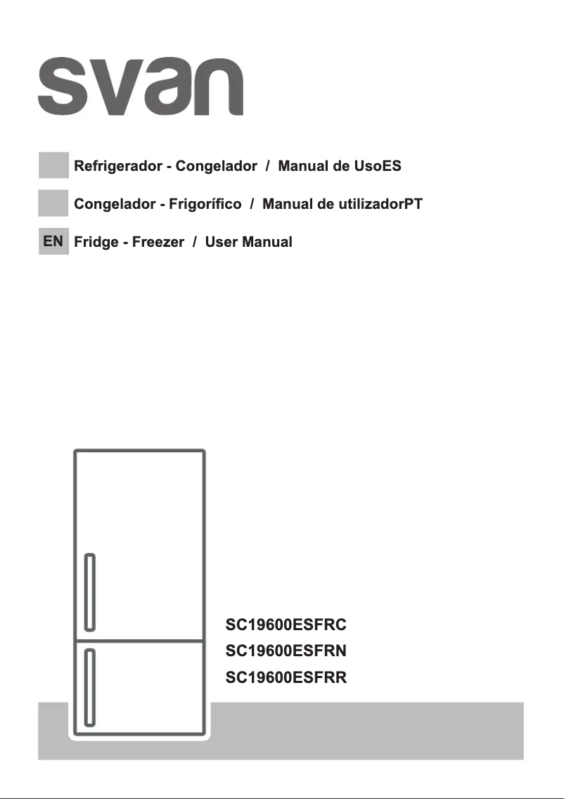First page image of the manual for SC19600ESFRR