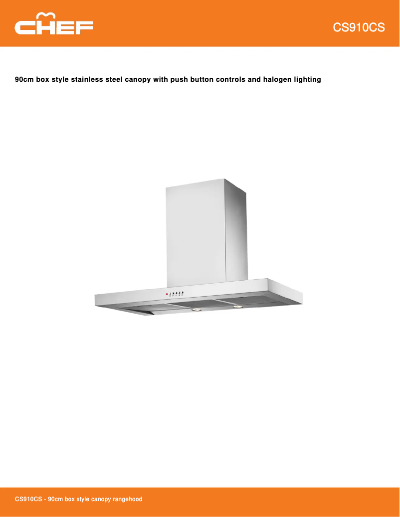 First page image of the manual for CS910CS