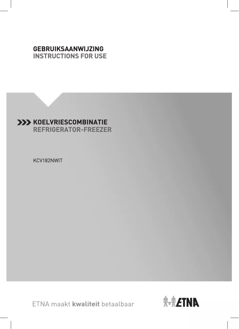 Page 1 of the manual User Manual Etna KCV182NWIT