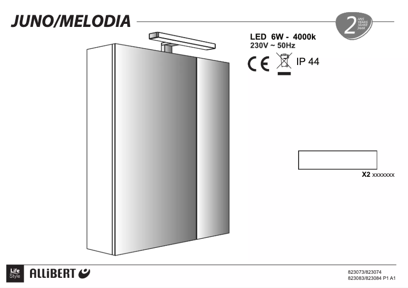 Page 1 of the manual User Manual Allibert Juno