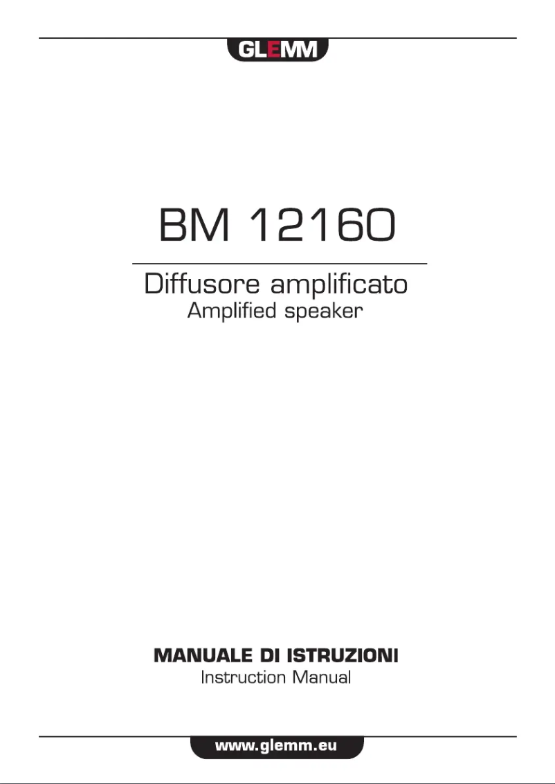 First page image of the manual for BM 12160