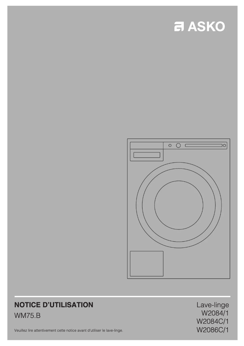 First page image of the manual for W2084/1